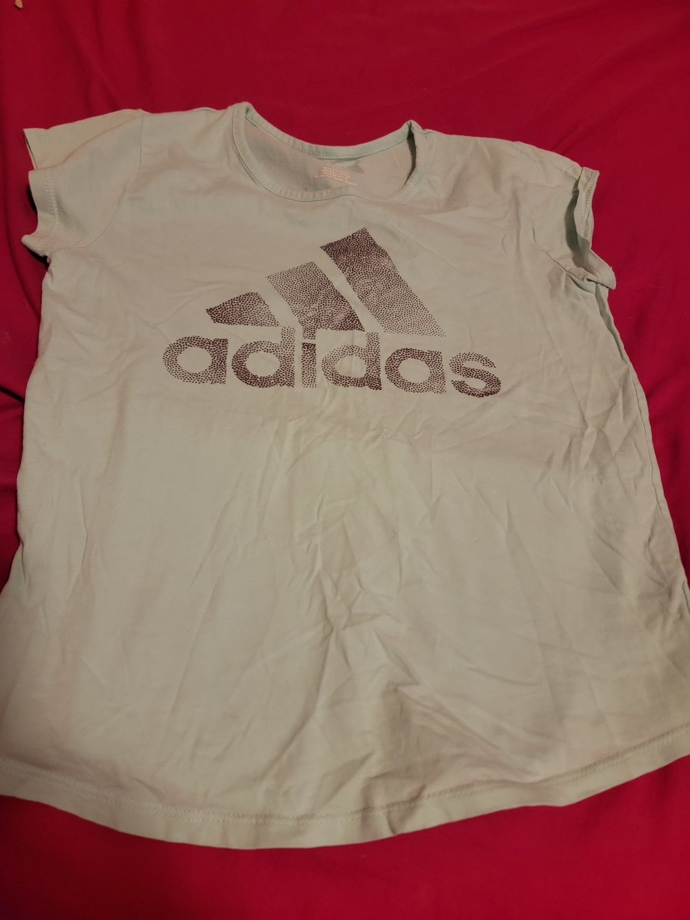 adidas Light Mint Short Sleeve Logo Tee